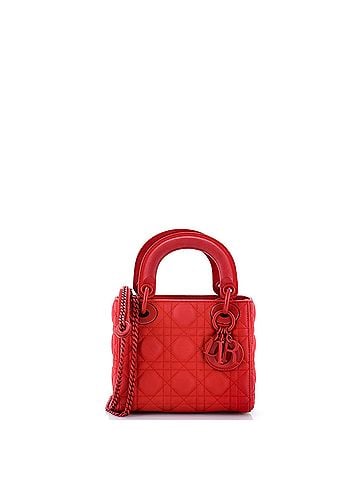 Christian Dior Ultra Matte Lady Dior Chain Bag Cannage Quilt Calfskin Mini (view 1)