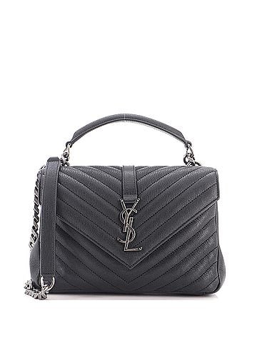 Saint Laurent Classic Monogram College Bag Matelasse Chevron Leather Medium (view 1)
