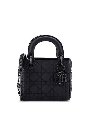 Christian Dior Ultra Matte Lady Dior Chain Bag Cannage Quilt Calfskin Mini (view 1)