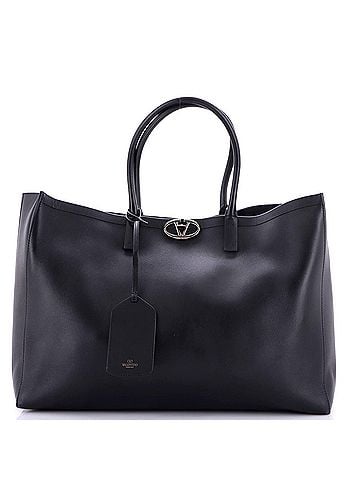 Valentino Garavani VLogo Locker Tote Leather Large (view 1)