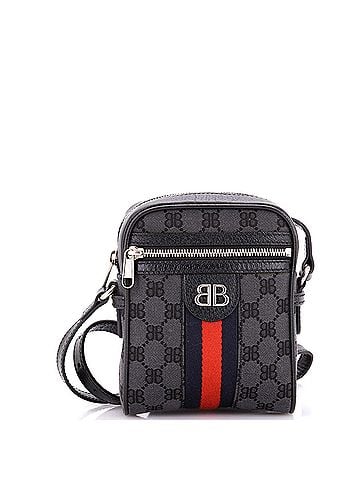 Balenciaga x Gucci The Hacker Project Zip Messenger Bag BB Canvas Mini (view 1)