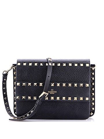 Valentino Garavani Rockstud Front Handle Flap Bag Leather Small (view 1)