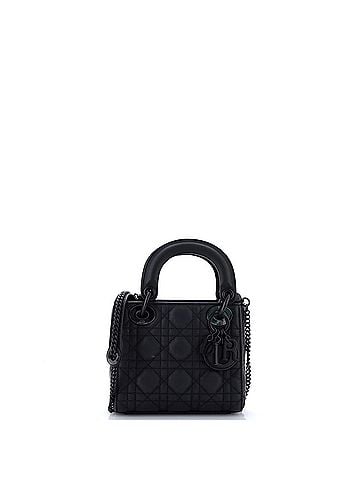 Christian Dior Ultra Matte Lady Dior Chain Bag Cannage Quilt Calfskin Mini (view 1)