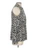 Cache Animal Print Silver Cache Sleeveless Silk Top Size L - photo 3