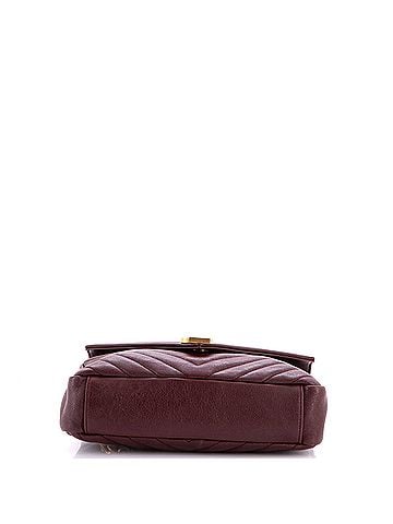 Saint Laurent Classic Monogram College Bag Matelasse Chevron Leather Medium (view 2)