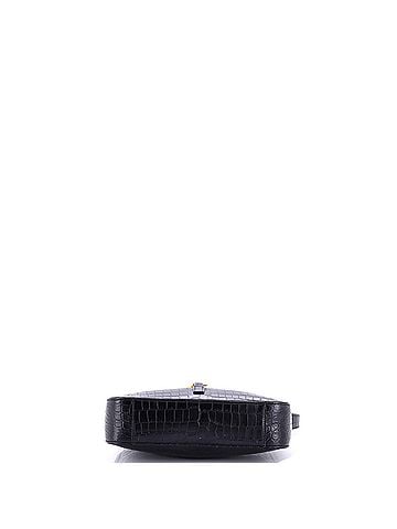 Saint Laurent Le 5 a 7 Hobo Crocodile Embossed Leather Small (view 2)