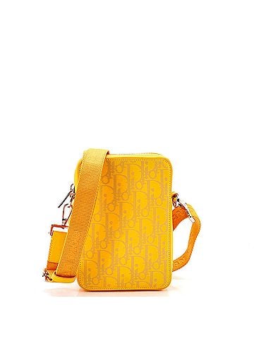 Christian Dior World Tour Zip Messenger Pouch Oblique Galaxy Leather (view 1)