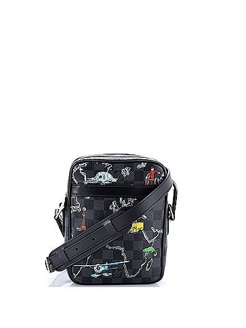 Louis Vuitton Danube Slim Bag Limited Edition Renaissance Map Damier Graphite PM (view 1)