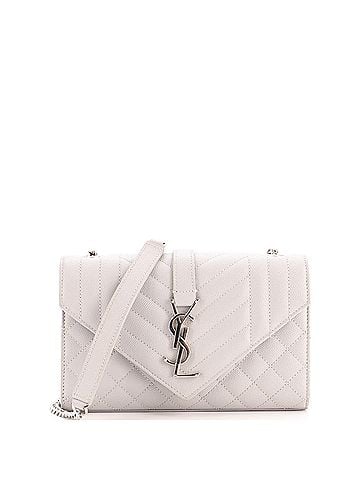 Saint Laurent Classic Monogram Envelope Satchel Mixed Matelasse Leather Small (view 1)