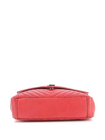 Saint Laurent Classic Monogram College Bag Matelasse Chevron Leather Large (view 2)