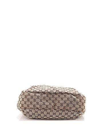 Gucci New Ladies Web Hobo GG Canvas Large (view 2)