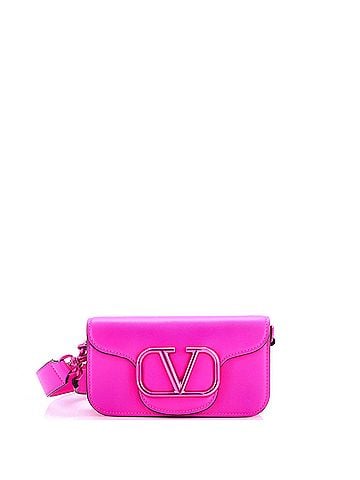 Valentino Garavani VLogo Loco Flap Crossbody Bag Leather Small (view 1)