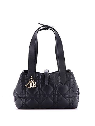 Christian Dior Toujours Tote Bag Macrocannage Quilt Calfskin Small (view 1)
