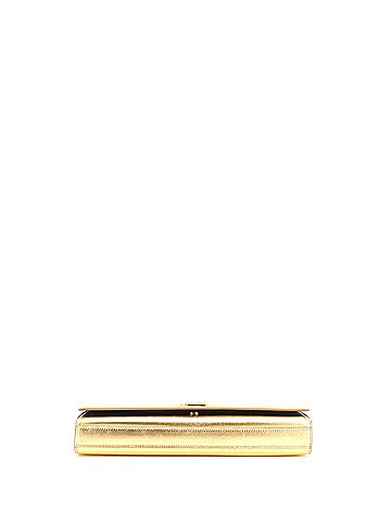 Saint Laurent Classic Monogram Clutch Metallic Calfskin Long (view 2)