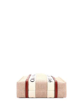 Chloé Woody Tote Canvas with Leather Medium (view 2)