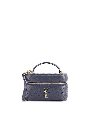 Saint Laurent Gaby Zip Around Vanity Bag Quilted Leather Mini (view 1)
