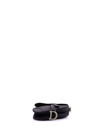 Christian Dior Saddle Handbag Satin with Crystals Mini (view 2)