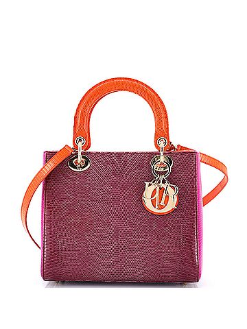 Christian Dior Lady Dior Bag Lizard Medium (view 1)