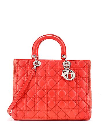 Christian Dior Lady Dior Bag Cannage Quilt Lambskin Large (view 1)