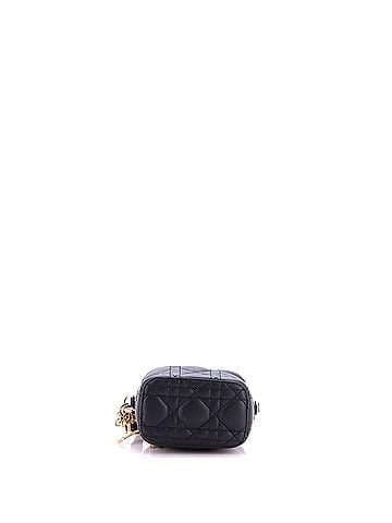 Christian Dior Lady Dior Vanity Case Cannage Quilt Lambskin Micro (view 2)