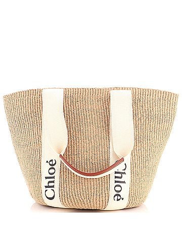 Chloé x Mifuko Woody Tote Raffia Large (view 1)