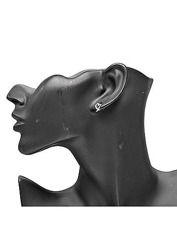 Tiffany & Co. Tiffany &amp; Co. Loving Heart Earrings, 18K White Gold with Diamonds, Approx. 1.41g. (view 2)