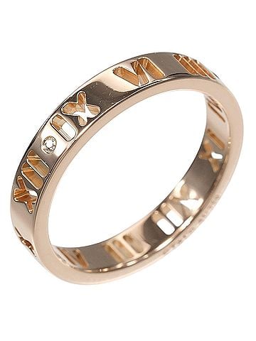 Tiffany & Co. Tiffany &amp; Co. Pierced Atlas Ring, 18K Yellow Gold, Diamond, Approx. 3.29g. (view 1)