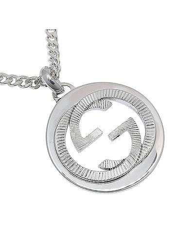 Gucci Gucci Interlocking Necklace, Sterling Silver 925, Approx. 17.7g, Unisex. (view 1)