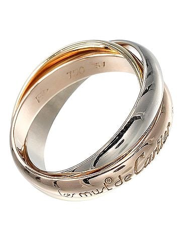 Cartier Cartier Trinity Ring, 3.4mm Band, 18K Gold (YG, PG, WG), Approx. 7.45g (view 1)