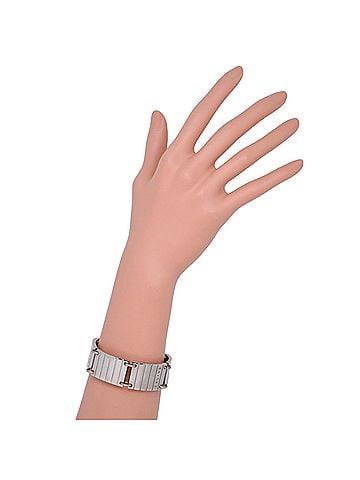 Céline Celine bracelet, metal, silver, approximately 69g, women's. (view 2)