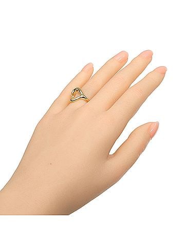 Tiffany & Co. Tiffany &amp; Co. Open Heart Ring, 18K Yellow Gold, Approx. 6.14g. (view 2)