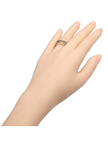 Bvlgari Bvlgari Bulgari B.ZERO1 3-band ring, 18KPG pink gold, approximately 9.8g. (view 2)