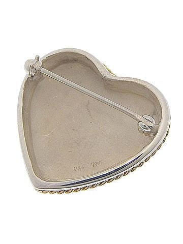 Tiffany & Co. Tiffany &amp; Co. Heart Brooch, Sterling Silver 925, Approx. 10g, Women's. (view 2)