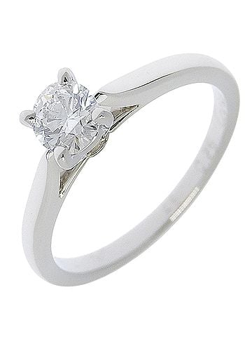 Cartier Cartier Solitaire 1895 Ring, Platinum 950 with 0.26g Diamond, Approx. 2.2g, Women's. (view 1)