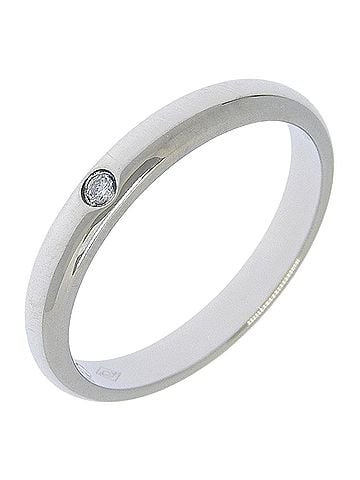 Cartier Cartier wedding ring, made of Pt950 platinum with diamonds, approximately 2.7g, for women. (view 1)