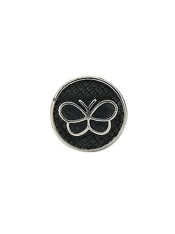 Bottega Veneta Bottega Veneta Butterfly Tie Tack Pin Brooch Metal Silver 1461BOTTEGAVENETA (view 1)