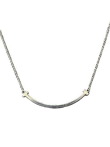 Tiffany & Co. Tiffany &amp; Co. T Smile 750WG 45cm Necklace White Gold (view 1)