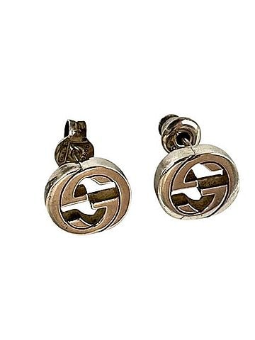 Gucci GUCCI Interlocking Ag925 Earrings, Silver (view 1)