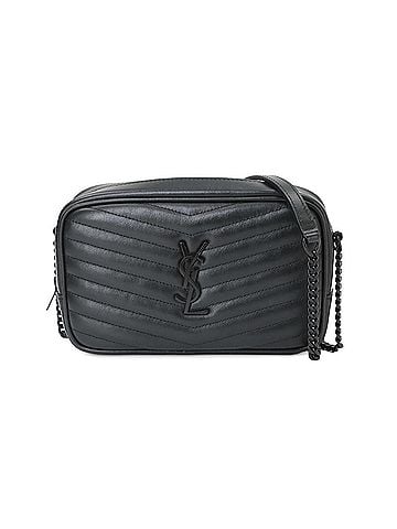 Saint Laurent Saint Laurent Lou Chain Shoulder Handbag, Leather, Black, 748849, Black Hardware (view 1)