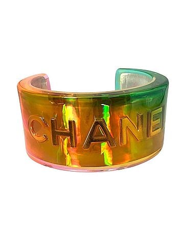 Chanel Chanel Rainbow Bangle Cuff Plastic Multicolor 97P Men's Women's (view 1)
