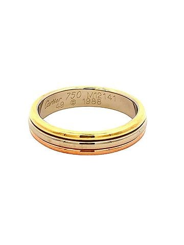 Cartier Cartier Vendôme Louis Ring, Size #49, 18K Yellow Gold (4.1g), White (18K Gold), Pink 3 Colors: Yellow, Pink, White, Women's. (view 2)