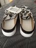 Hey Dude Animal Print Black White Sneakers Size 10 - photo 3