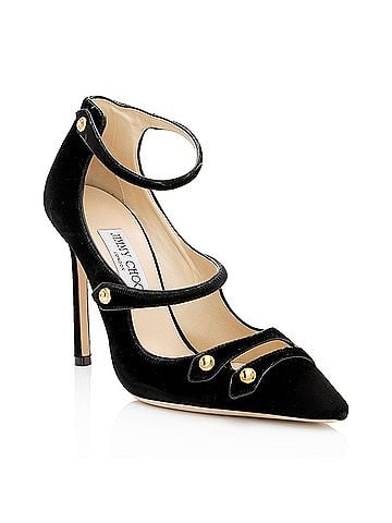 Jimmy Choo Jimmy Choo Velvet Lacey Pumps - Size 9 / 39 (view 1)