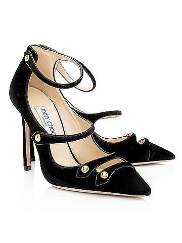 Jimmy Choo Jimmy Choo Velvet Lacey Pumps - Size 9 / 39 (view 2)