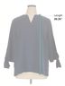 Chico's 100% Polyester Blue Chico's 3/4 Sleeve Blouse Size XL - photo 5