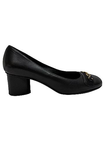 Salvatore Ferragamo Salvatore Ferragamo Avery Pumps in Black Leather (view 1)