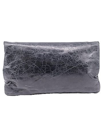 Balenciaga Balenciaga Giant 21 Envelope Clutch Bag in Black Leather (view 2)