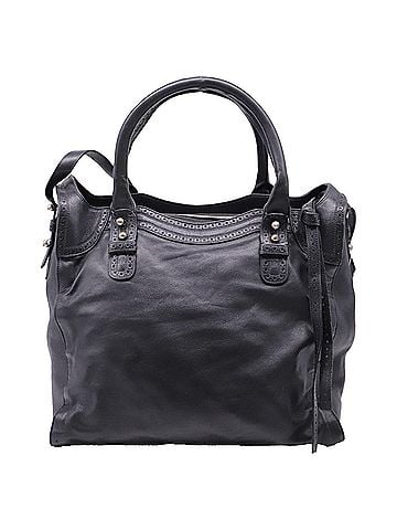 Balenciaga Balenciaga Riva City Tote Bag in Black Lamb Leather (view 2)