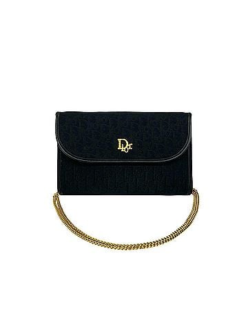 Christian Dior Christian Dior Vintage Logo Hardware Trotter Canvas Leather Genuine 2-Way Shoulder Bag Black 38263 (view 1)