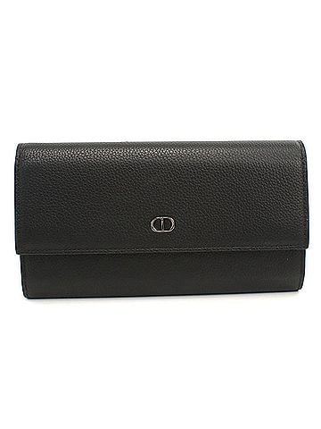 Christian Dior Christian Dior DIOR Dior Long Flap Wallet, Bi-fold, 2ICBC348IDC, CD Icon, Men's, Black (view 1)
